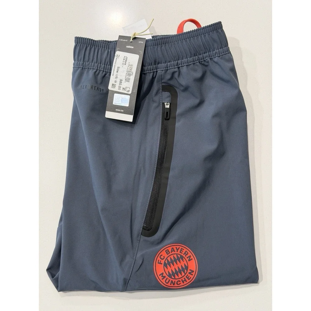 Adidas FC Bayern Tiro 25 Competition Travel Pants Grey JV5344 Mens M
